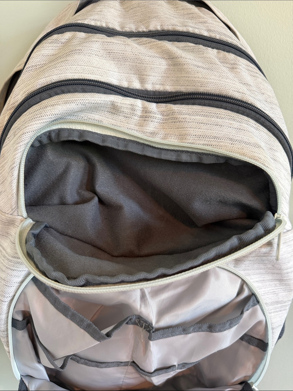 adidas Heather Gray and Black Multi-Pocket Backpack - Picture 6 of 13
